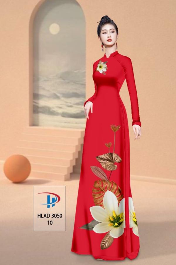 Vải Áo Dài Hoa In 3D AD HLAD3050 18